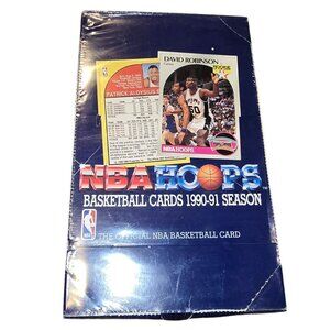 NBA Hoops Basketball Cards 1990-91 Season Factory Sealed Box 36 Packs BA15